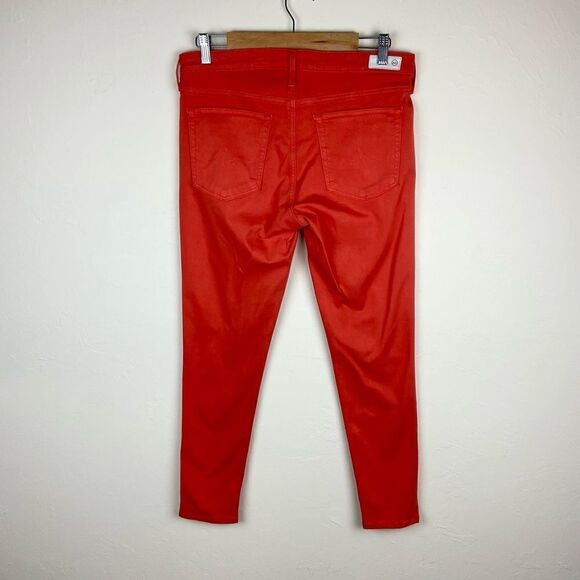 AG ‘The Abbey Ankle’ Mid-Rise Skinny Ankle Pant - Burnt Orange - Picture 6 of 8